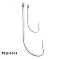 Alloy ocean fishing fishhook for boat fishing with multiple specifications