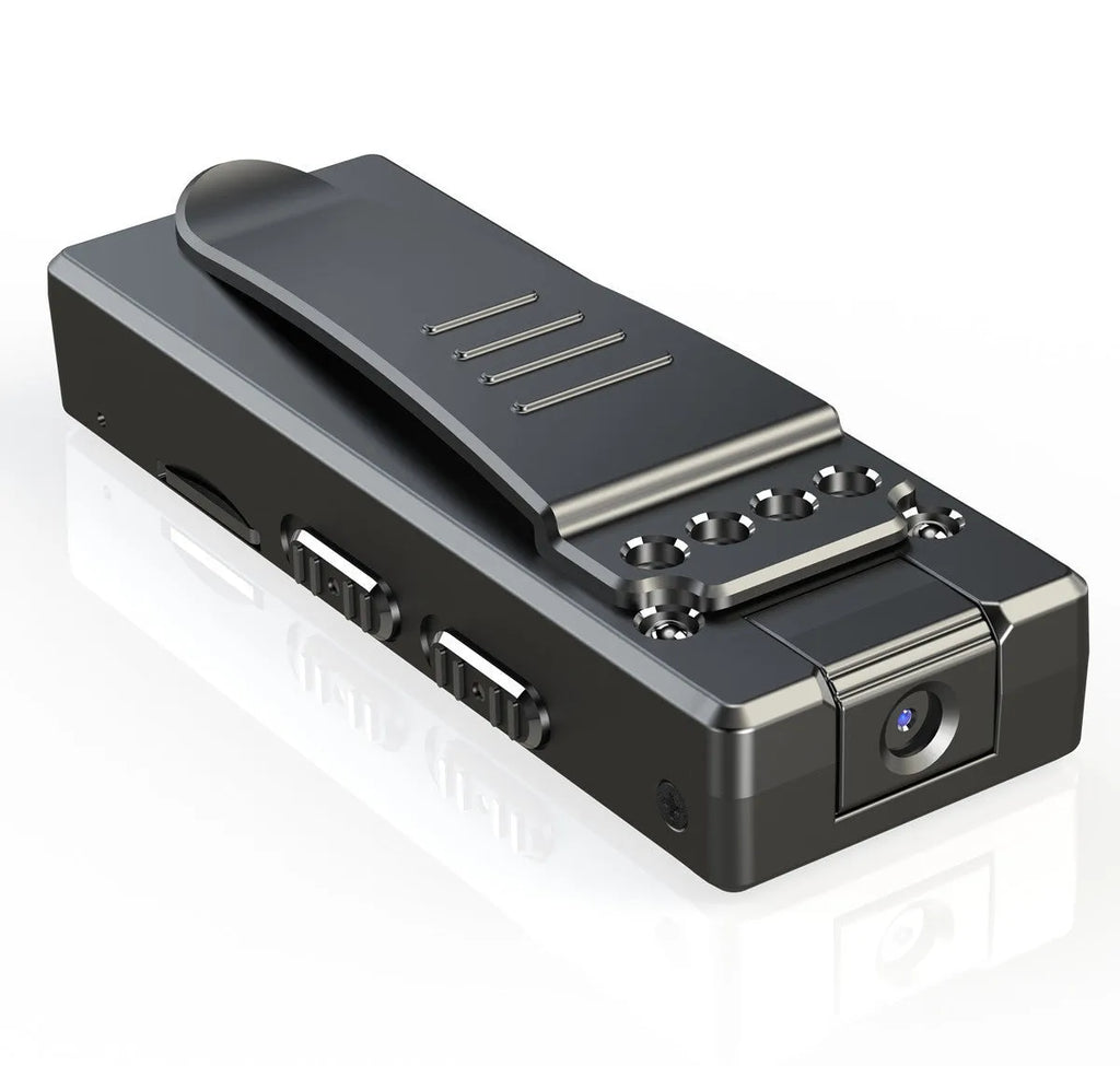 Black 1080p HD DV home camera with a rotating lens on an ABS plastic body.