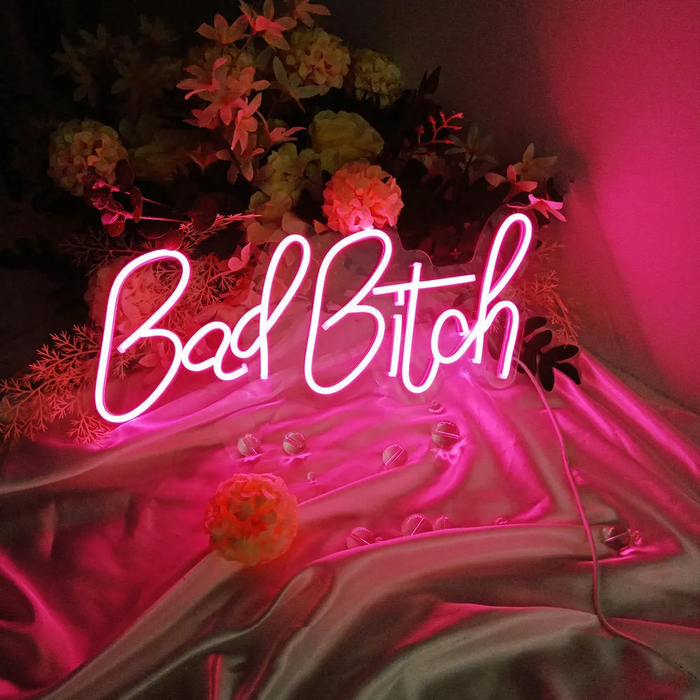 400mm USB-powered LED neon letter sign with acrylic shell and dimmable lighting
