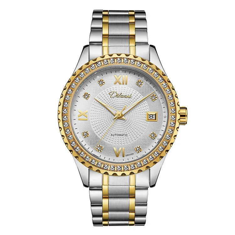 Fashionmonger automatic mechanical watch for men with luminous hands and waterproof construction