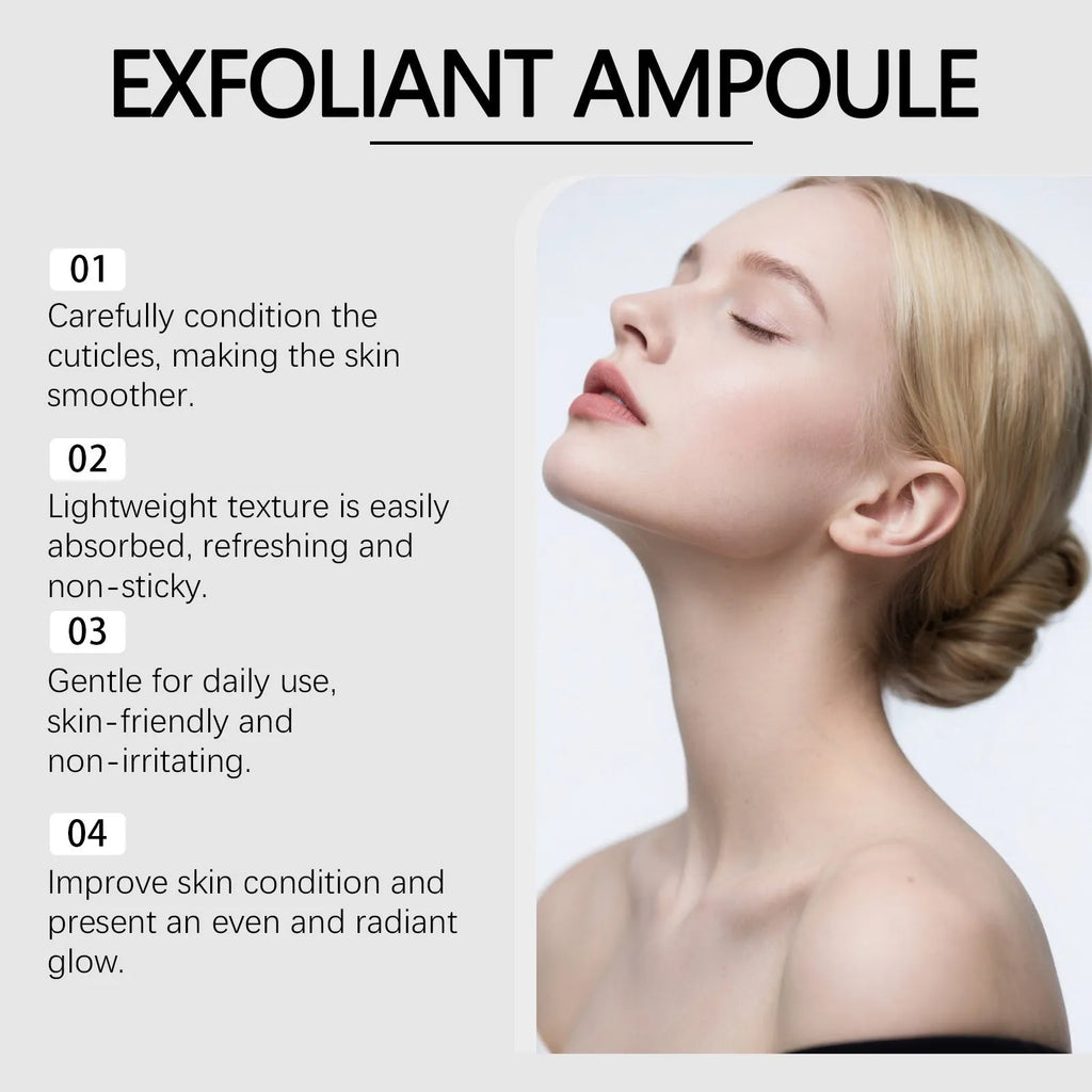 80ml bottle of facial exfoliating moisturising liquid with salicylic acid and hyaluronic acid