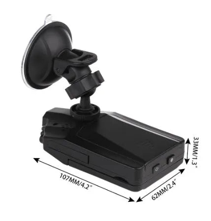 H198 HD car dashboard camera with six infrared lights and 2.4-inch screen for vehicle security recording