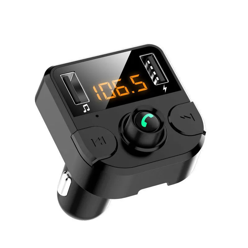 BT36B black car MP3 Bluetooth player with 1.1-inch screen and cigarette lighter plug