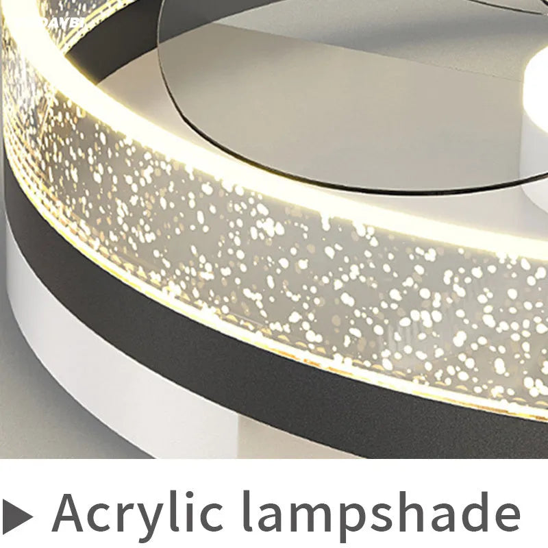 Modern Nordic children's room ceiling lamp with LED light source and iron construction