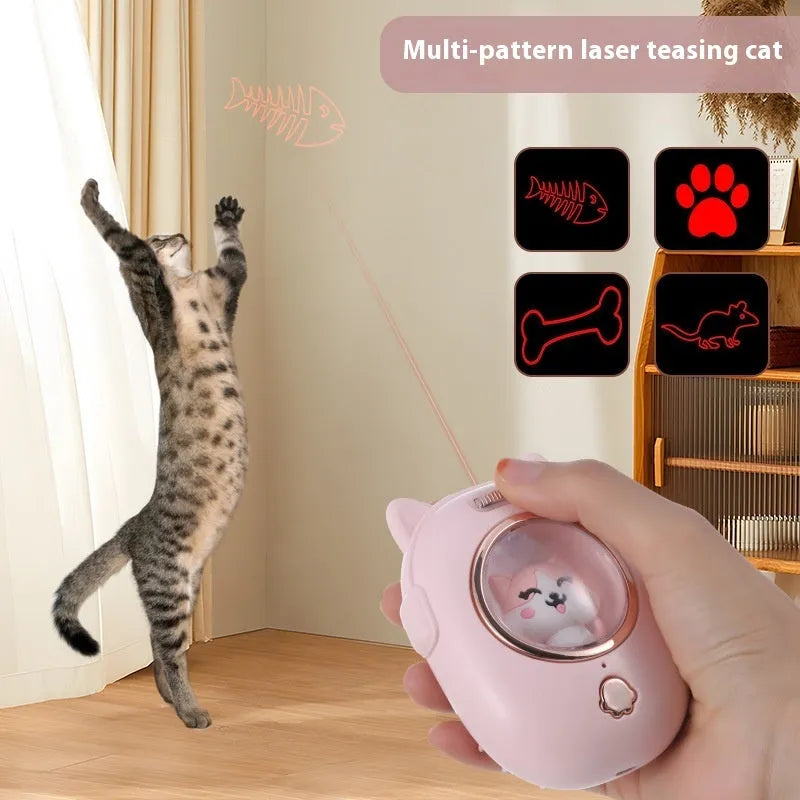 Pink and yellow multifunctional pet comb laser grooming tool for cats and dogs