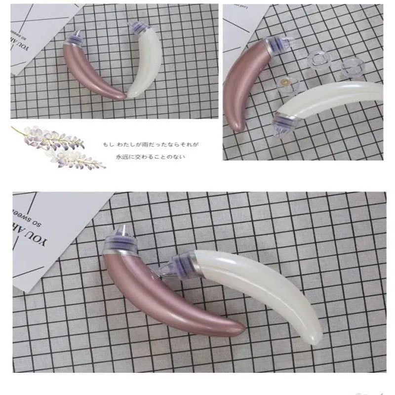 JY-666 electric blackhead suction instrument in rose gold or white colour for facial pore cleansing