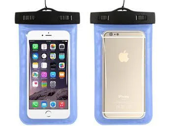 AQUA-ONE waterproof phone pouch in multiple colours with clear touchscreen window