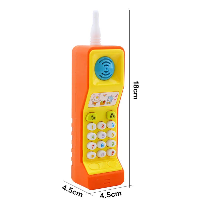 Children's electronic educational toy with sound and light effects featuring cartoon animal designs