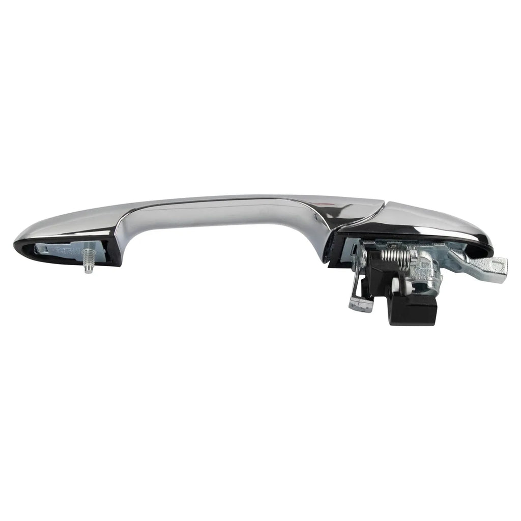 Black plastic replacement door handle for Fiat 500 car.