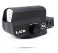 LCO tactical red dot sight with holographic reticle and integrated 20mm rail mount for rifle attachment