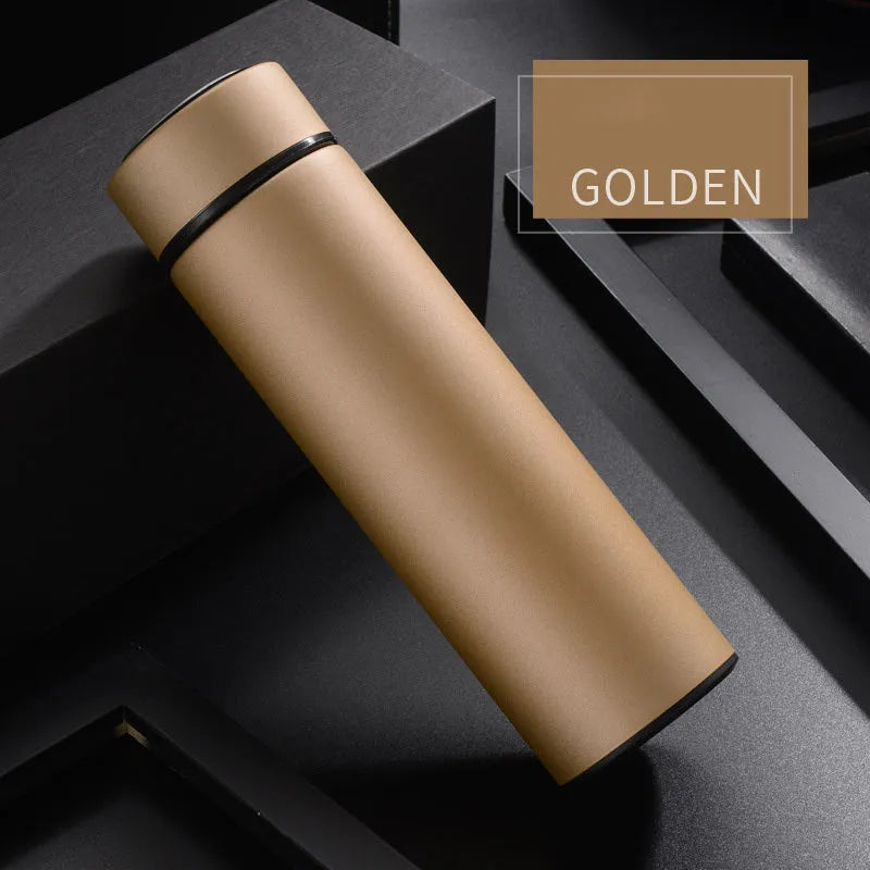 450ml stainless steel vacuum insulated water bottle in multiple colours with arrow mouth design
