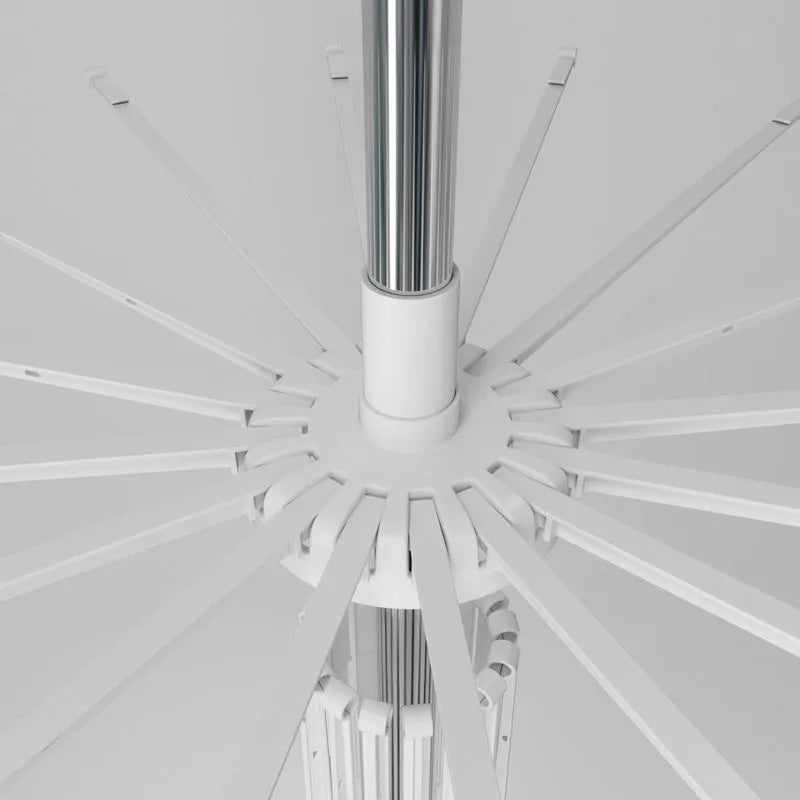 Three-layer stainless steel mobile drying rack with plastic clips and modern simple design
