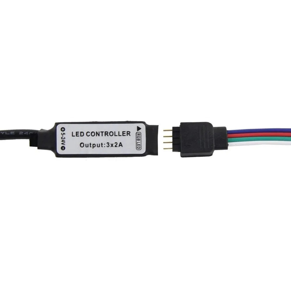A flexible 1-metre long USB LED light strip showing multiple coloured SMD5050 LEDs on its surface.
