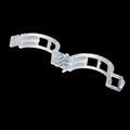 A set of 50 plastic tomato plant grafting clips, shown in a random colour mix, for securing garden vines.
