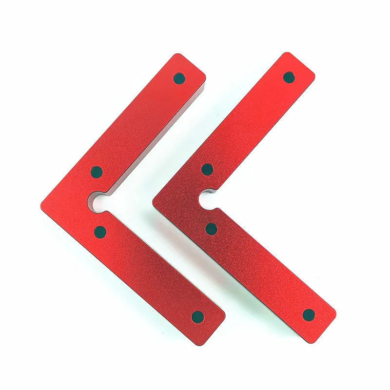 Aluminium alloy woodworking right angle positioning block for jigsaw mounting