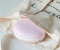 Shell rainbow projection light in ABS plastic, 130 x 118 x 54mm, USB 5V 1A, 1200mAh battery, Blue or Pink