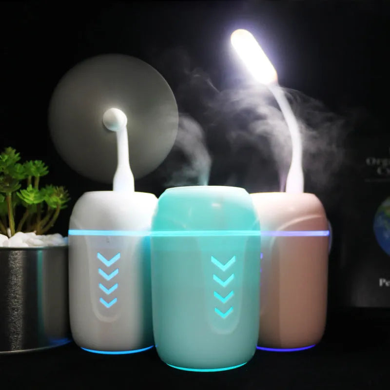 X3 portable humidifier in columnar design with 200ml tank capacity