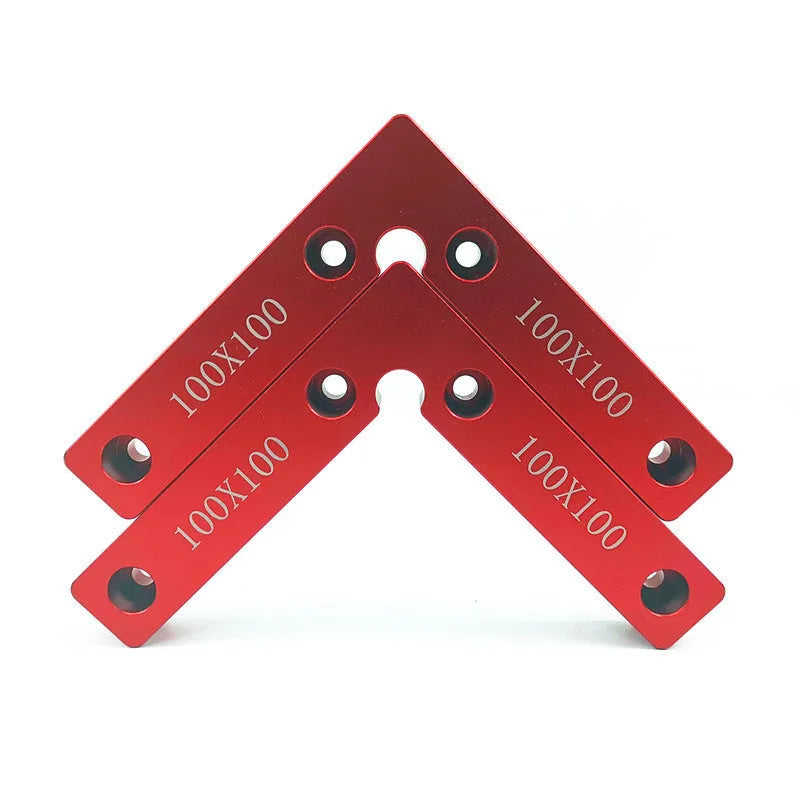Aluminium alloy woodworking right angle positioning block for jigsaw mounting