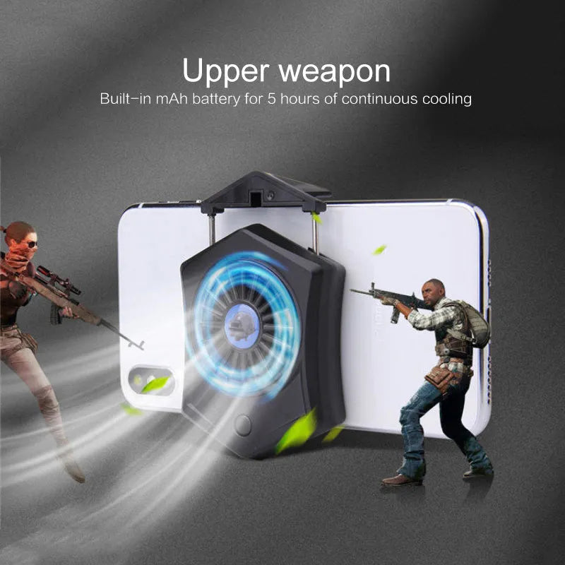 USB mobile phone cooling radiator for gaming consoles in black and white colour options
