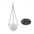 210mm diameter plastic hanging basket with chain in one of seven colour options.
