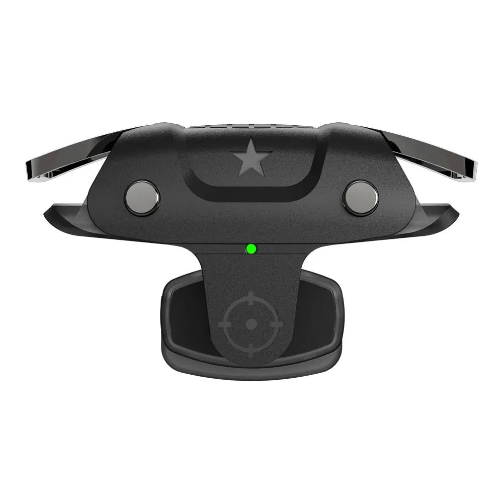 Black USB mobile game controller joystick for Android phones showing compact 5cm width.