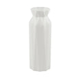Drop-resistant melamine vase in grey, green, pink, or white for desktop or floor use.