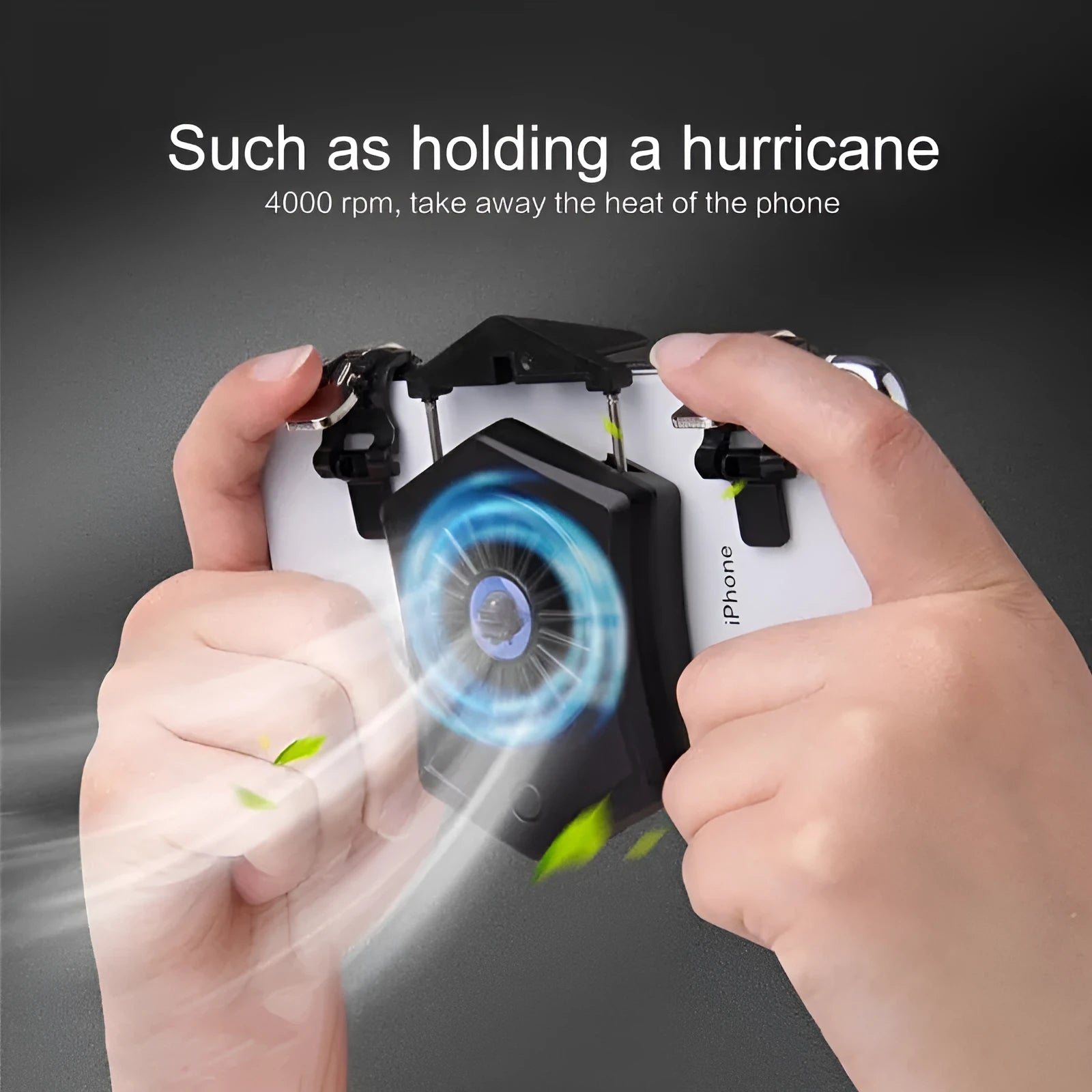 USB mobile phone cooling radiator for gaming consoles in black and white colour options