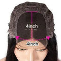 Real human hair lace front wig with 4x4 inch closure in Star Fashion style