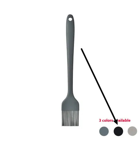 12-piece silicone kitchenware set with rotating storage bucket in black, including spatula, spoons and cooking utensils
