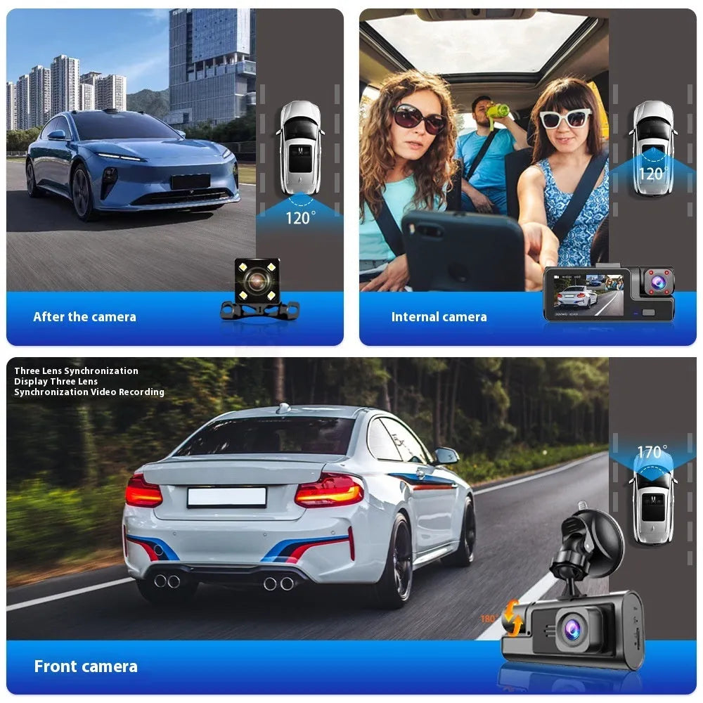 WiFi-enabled driving recorder with 2.0 inch screen showing reversing image display