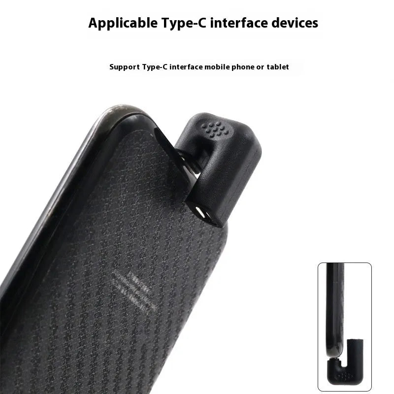Plastic male to female adapter extension cable with U-bend adapter style for mobile devices