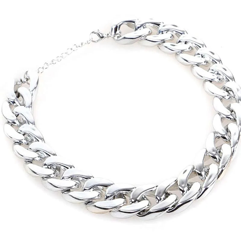 Gold colour twisted chain dog collar for small to medium dogs on a white background.