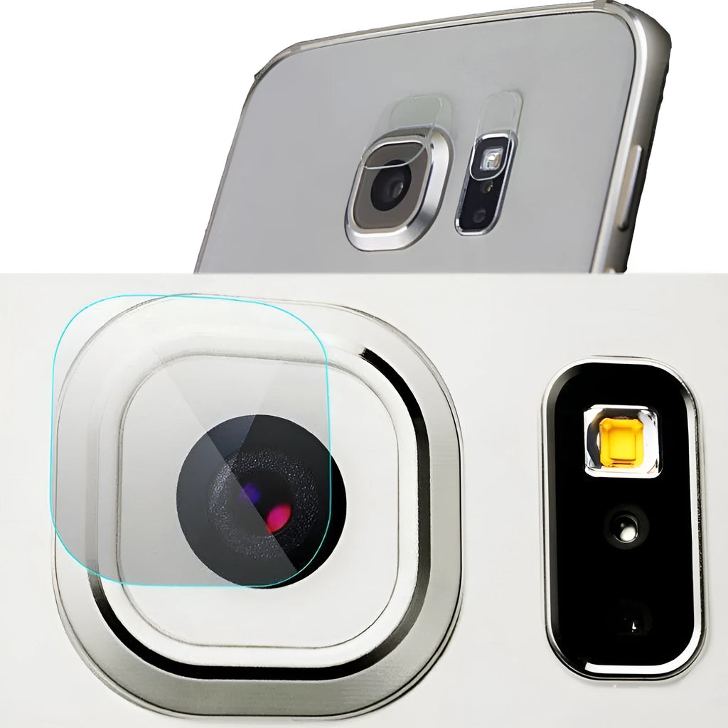 Samsung S7 edge tempered glass camera lens and flash protective film pack