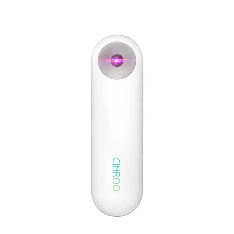 White portable UV-C sterilizer disinfection lamp showing compact handheld design