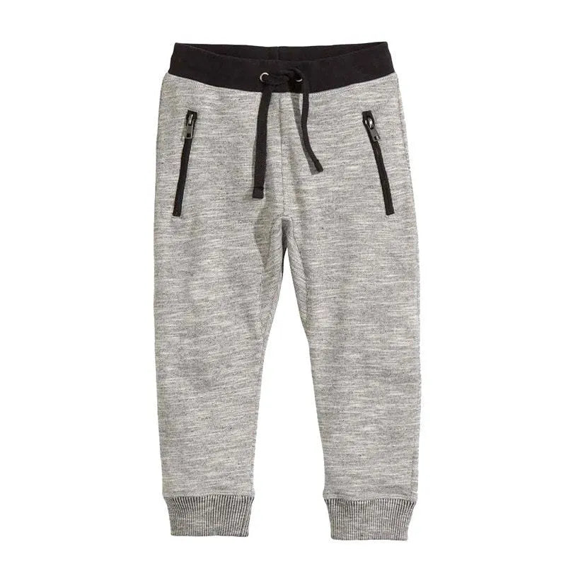 Boys cotton two-piece clothing set with letter print long-sleeved T-shirt and matching trousers