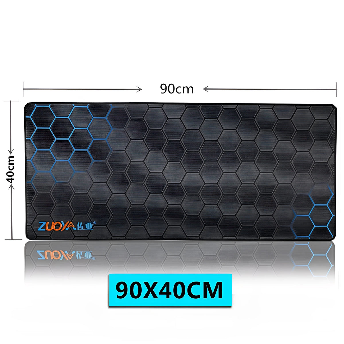 Custom cartoon design mouse pad with natural rubber base showing three size options