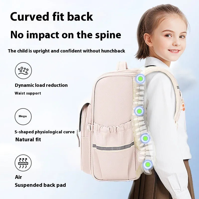 Student school backpack in Oxford cloth with multiple colour and size options for Grade 5-6