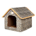 Folding dog bed in sponge and PP cotton cloth with non-slip moisture-proof base, sizes S M L