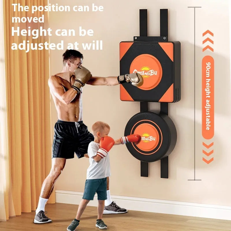 PU leather hanging boxing wall target sandbag for home training in various sizes.