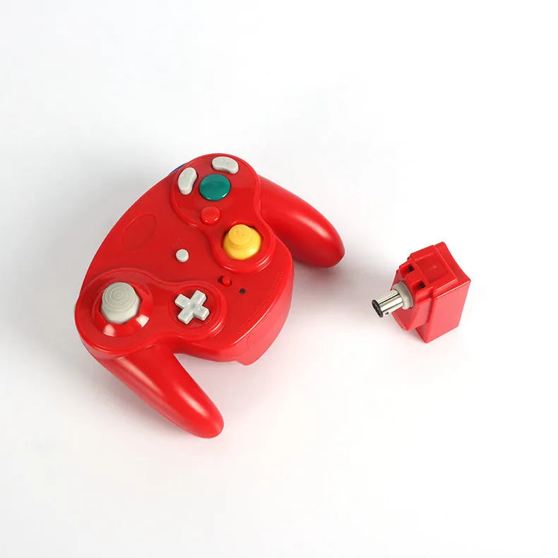 NGC 2.4GHz wireless game controller for Wii and Nintendo GameCube consoles in multiple colour options.