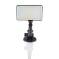 Black aluminium USB-C video conference light panel with 96 LEDs and a 1/4 inch tripod thread on the base.