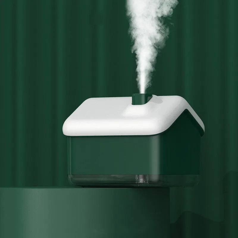 White igloo shaped humidifier diffuser with LED light and USB cable