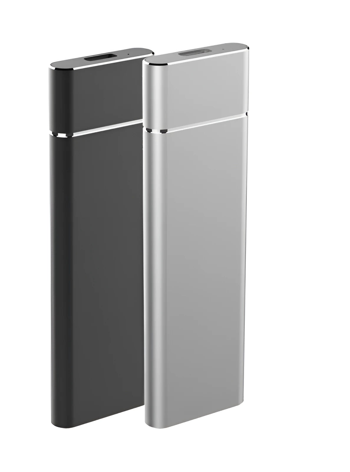 Silver aluminium alloy M.2 NGFF to USB3.1 SSD enclosure, mobile hard disk box with data cable and screwdriver