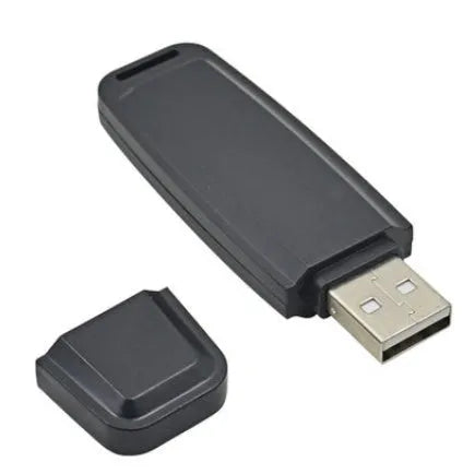 SK-001 creative black and white USB flash drive with voice card functionality showing dimensions