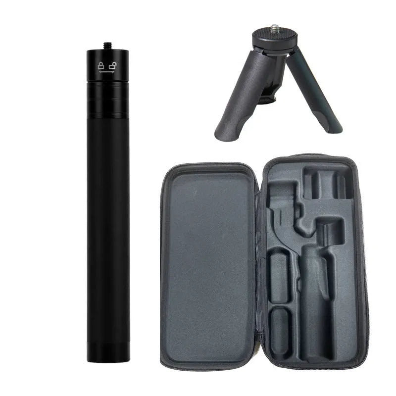 S5B plastic three-axis stabilizer for mobile phones with rotation angles and tripod accessory