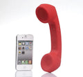 Retro-style Bluetooth wireless headset with hanging ear design in multiple colour options