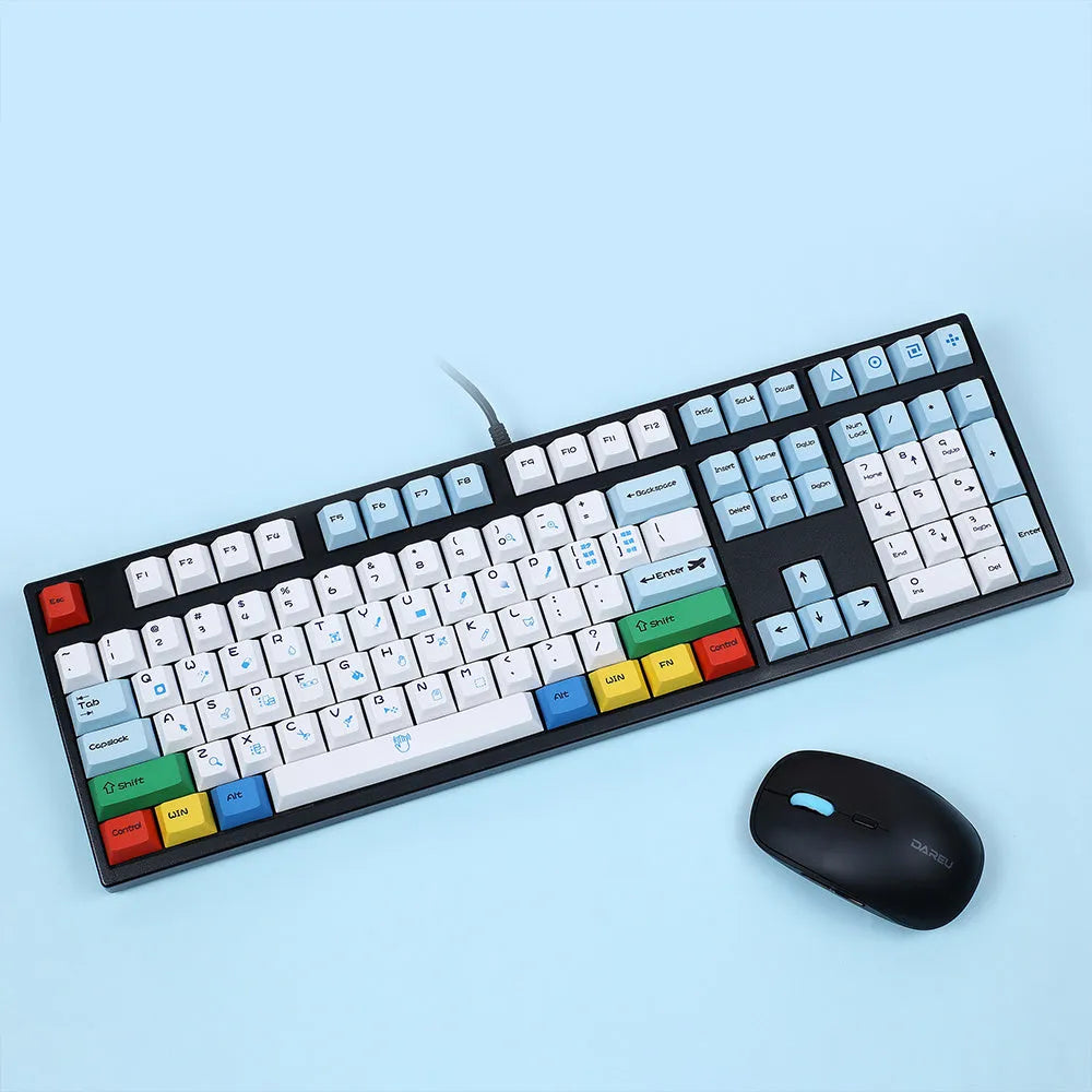 PlayStation theme mechanical keyboard keycap set with sublimation printed graphics