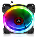 12cm computer chassis cooling fan with RGB lighting and camouflage pattern design