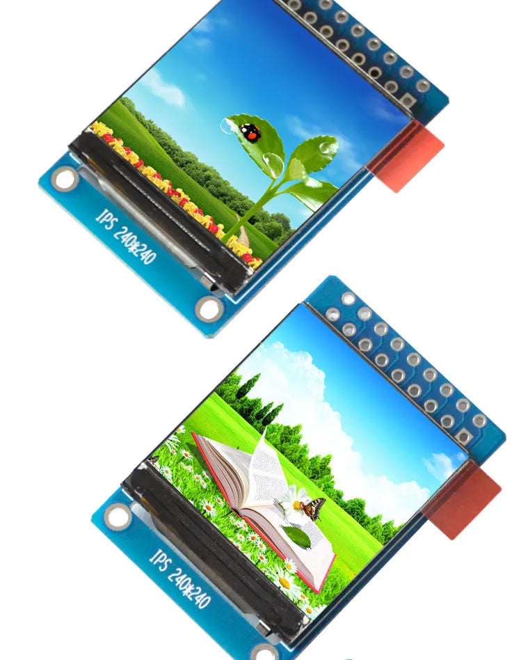 1.3 inch square IPS LCD display module with 240x240 resolution and 18PIN connector