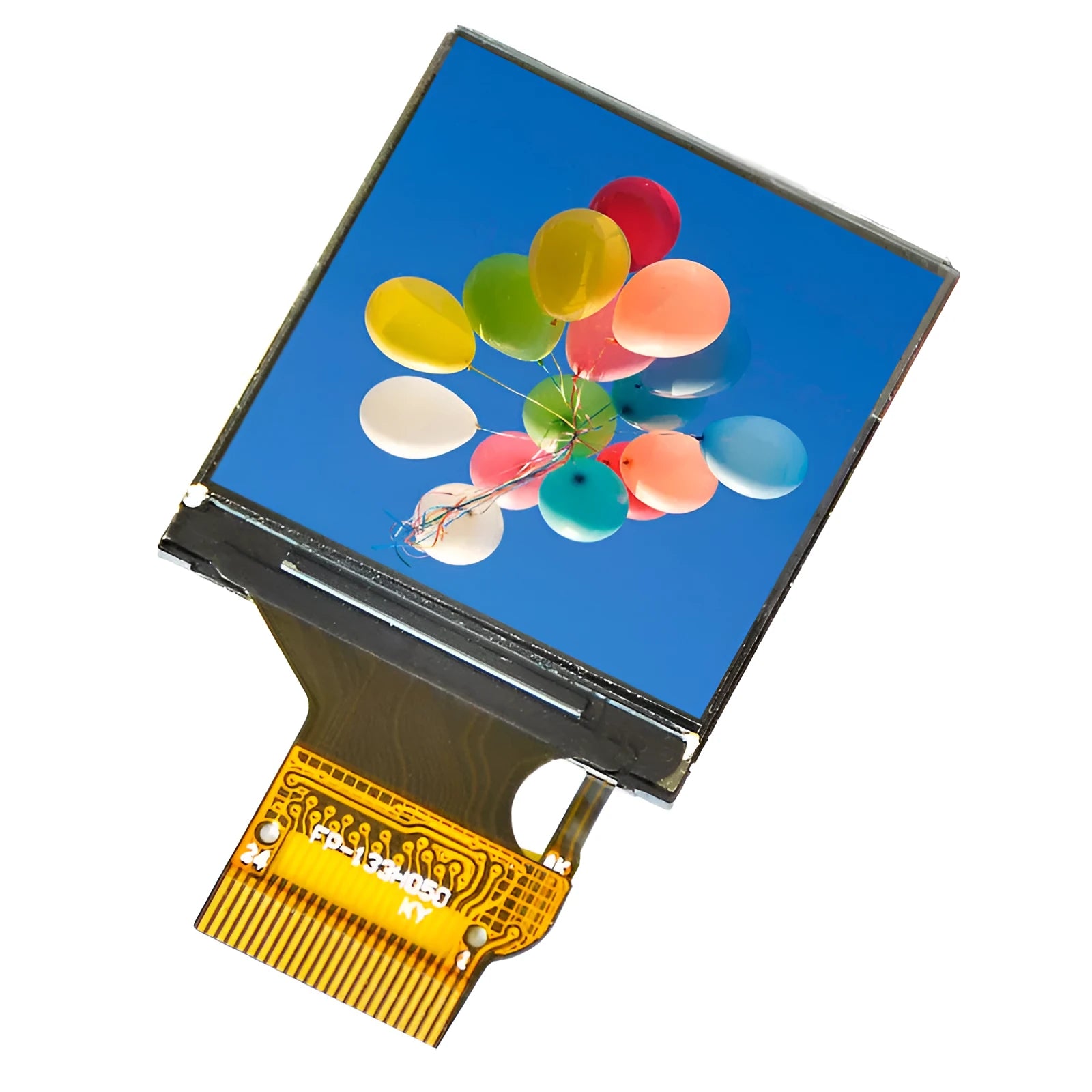 1.3 inch square IPS LCD display module with 240x240 resolution and 18PIN connector